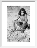 Portrait of a Qahtan prisoner ...