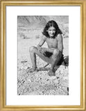 Portrait of a Qahtan prisoner ...