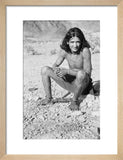 Portrait of a Qahtan prisoner ...