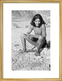 Portrait of a Qahtan prisoner ...