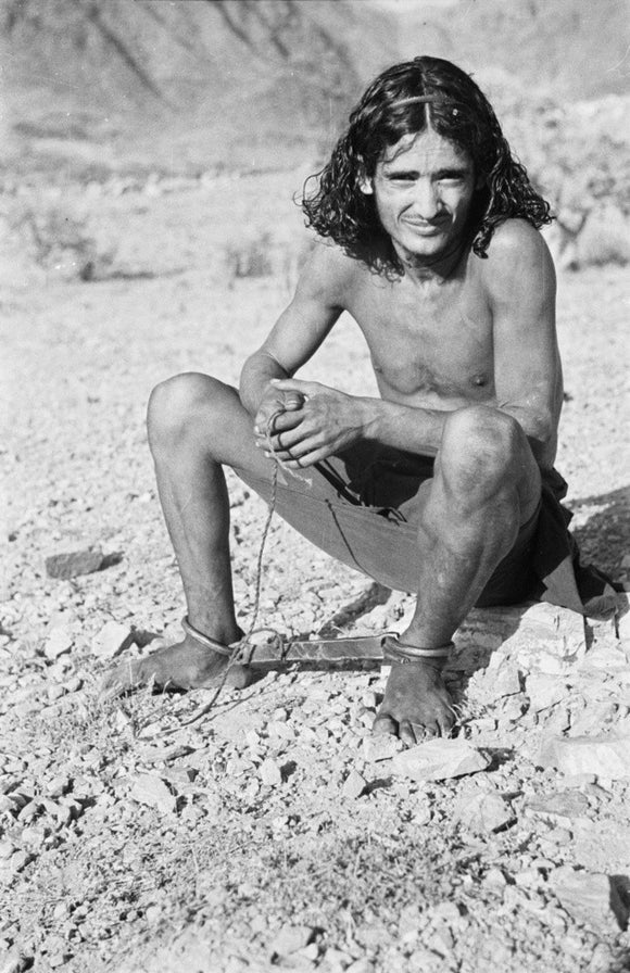 Portrait of a Qahtan prisoner ...