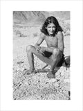 Portrait of a Qahtan prisoner ...
