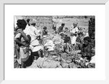 View of vegetable traders at ...