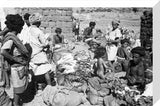 View of vegetable traders at ...