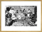 View of vegetable traders at ...