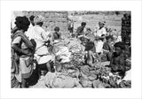 View of vegetable traders at ...