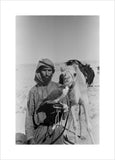 Portrait of an Arab falconer ...