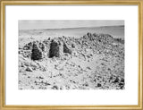 View of a crumbling wall ...