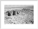 View of a crumbling wall ...