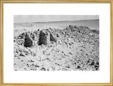 View of a crumbling wall ...