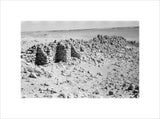 View of a crumbling wall ...