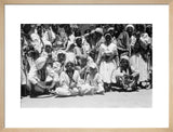 Group portrait of male spectators ...