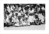 Group portrait of male spectators ...