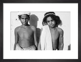Half length portrait of two ...