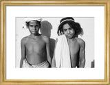 Half length portrait of two ...