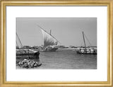 View of dhows (sailboats) in ...