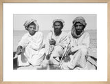 Seated group portrait of three ...