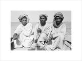 Seated group portrait of three ...
