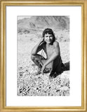Portrait of a Qahtan prisoner ...