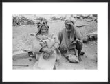 Seated portrait of two elderly ...