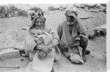 Seated portrait of two elderly ...
