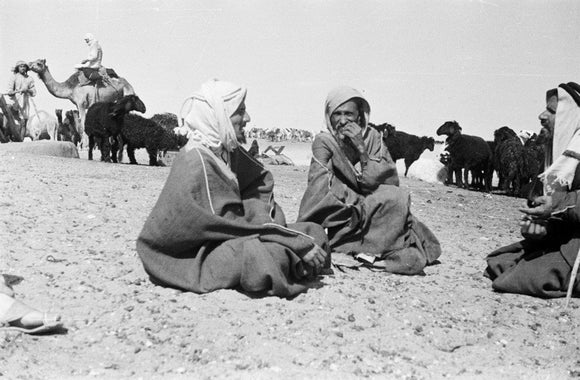 Seated portrait of three Utaybah ...