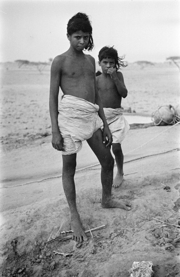 Two Bedouin boys at Bir ...