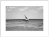 View of a dhow (sailboat) ...